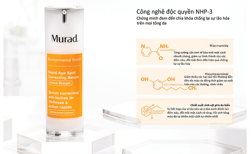 Murad hãng dược mỹ phẩm trị nám da của Nhật Bản